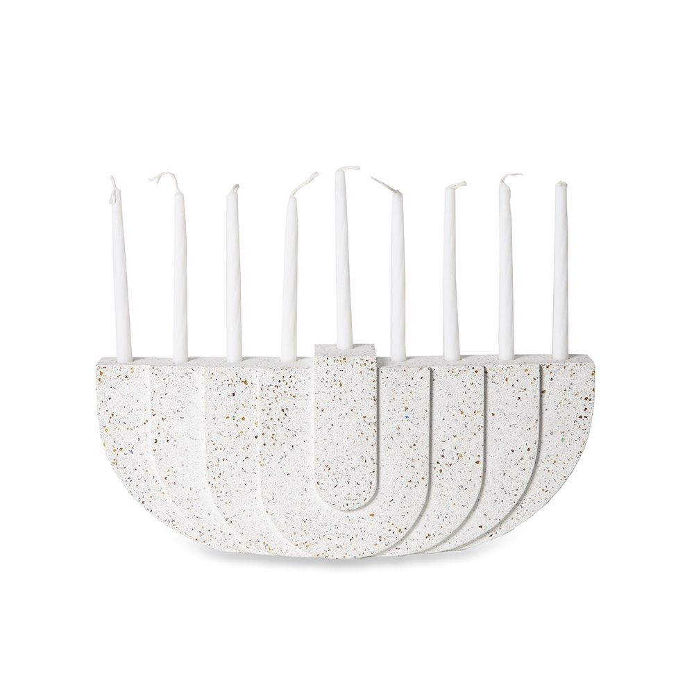 Menorah | White Terrazzo