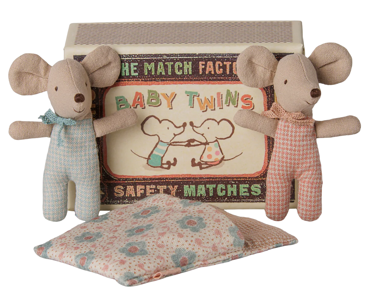 Twins Baby Mice In Matchbox | Checker