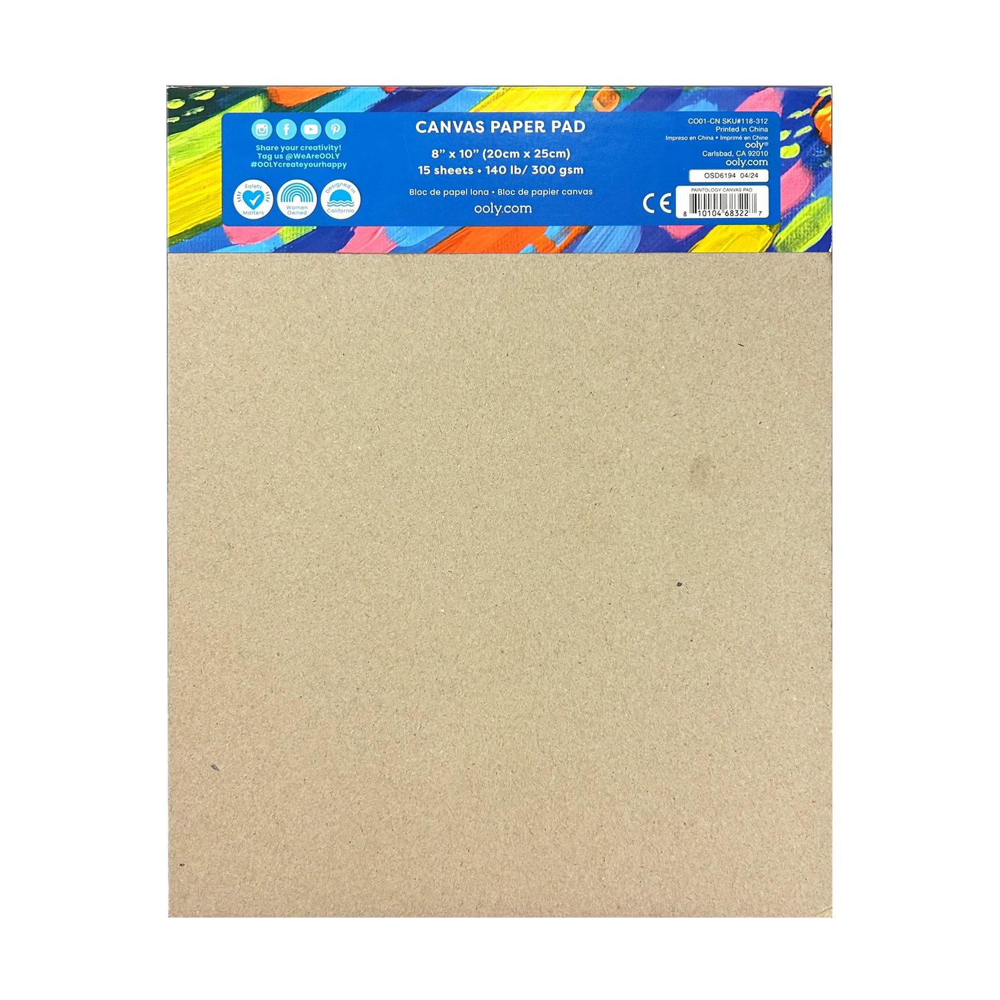 Paintology Canvas Paper Pad