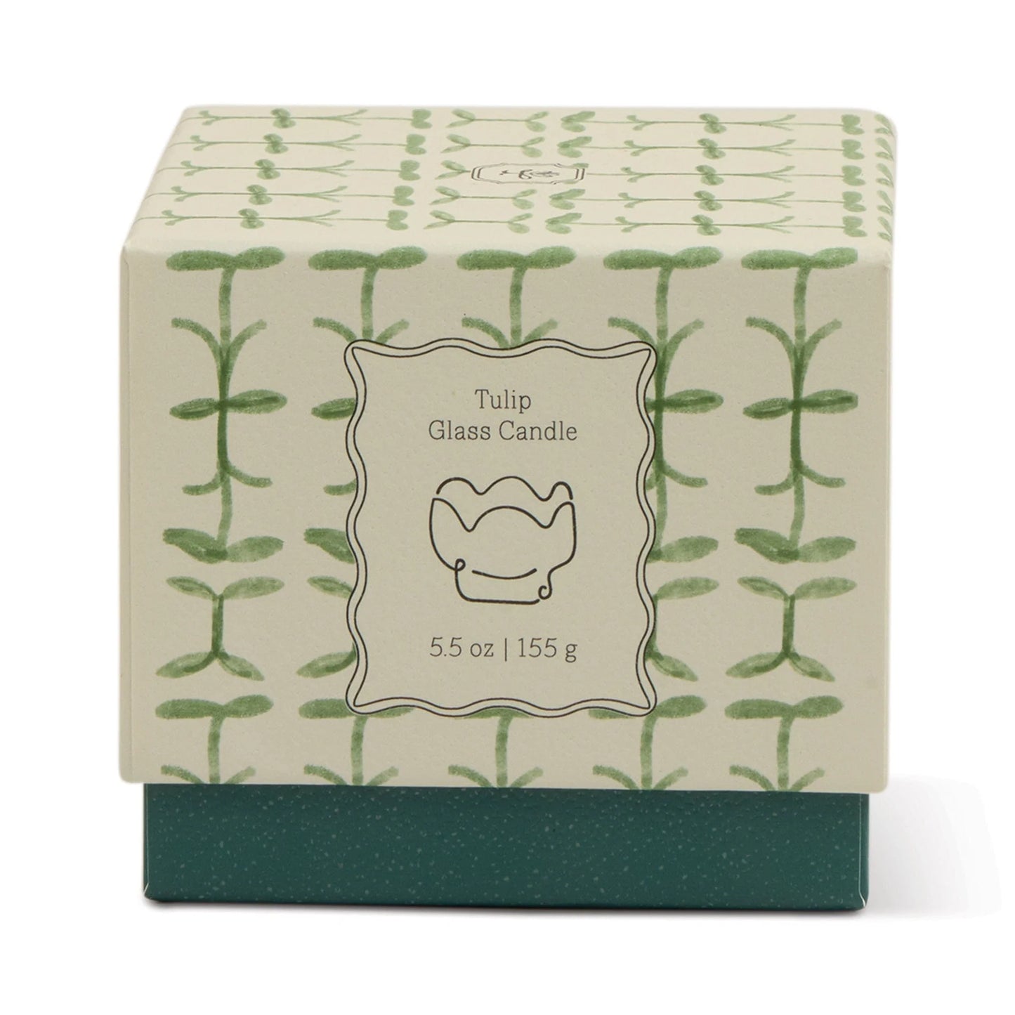 Glass Tulip Candle | Verbena & Lemongrass