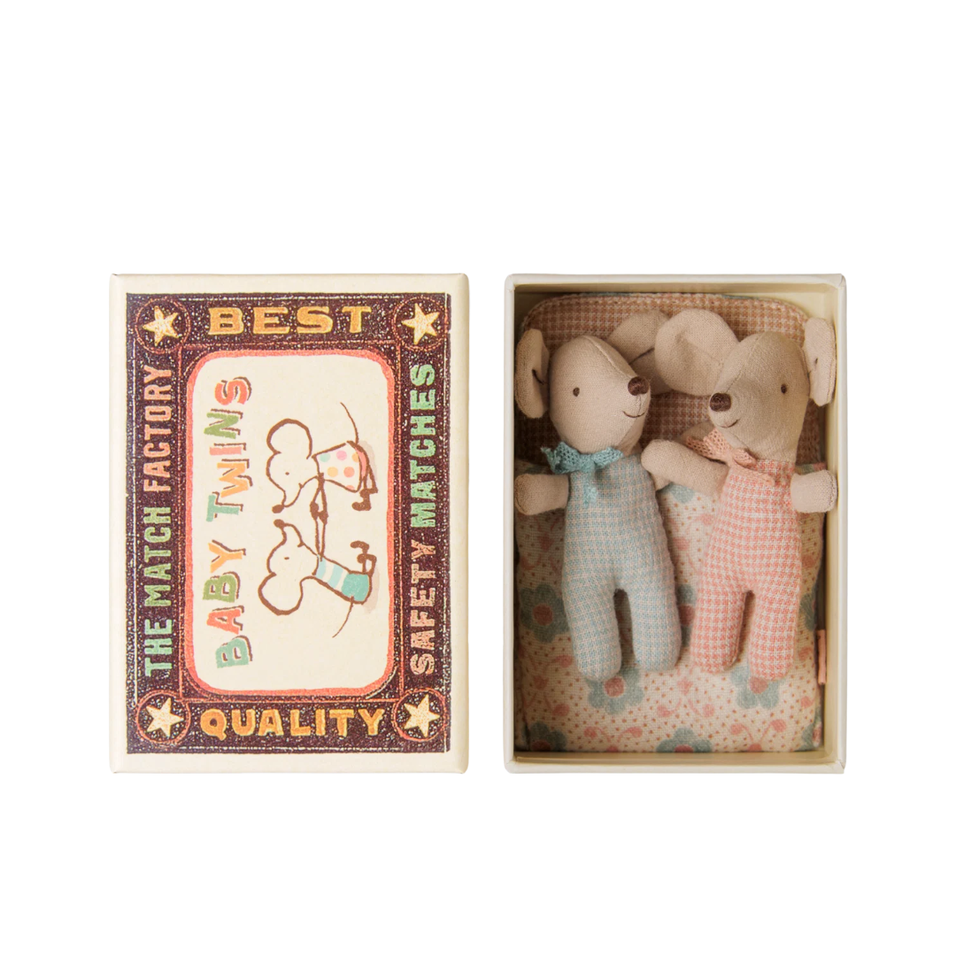 Twins Baby Mice In Matchbox | Checker