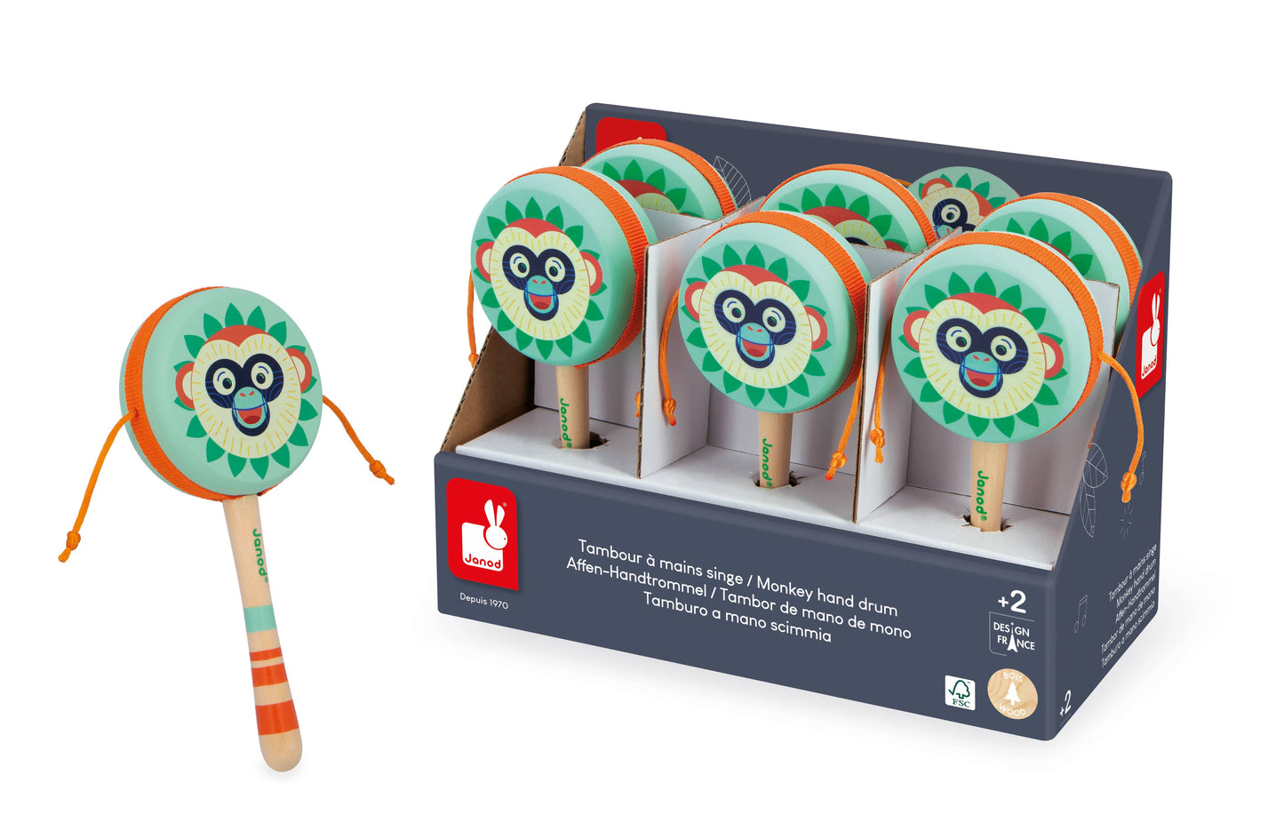 Musical Forest Hand Drums Display x6