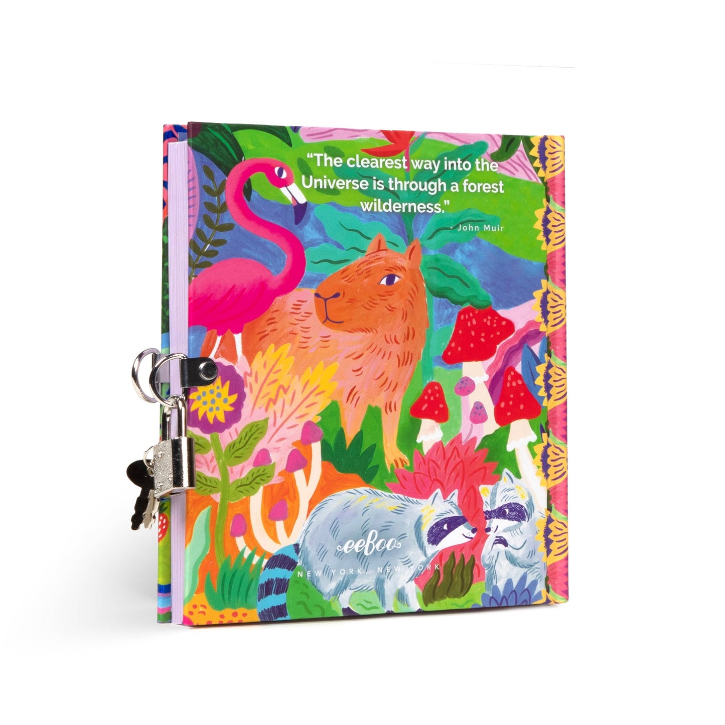 Fawn & Sun Diary With Lock & Key
