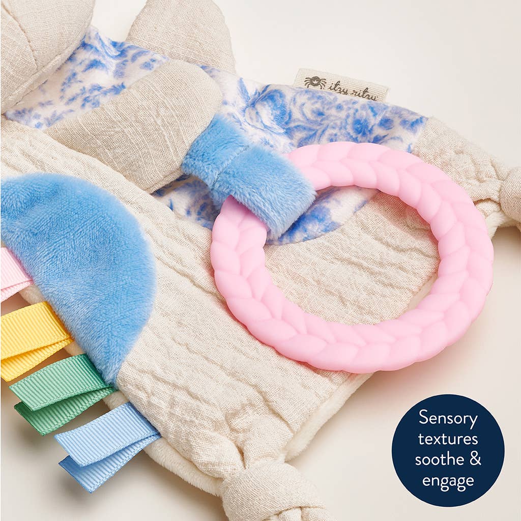 Bitzy Crinkle Sensory Toy + Teether | Kitty