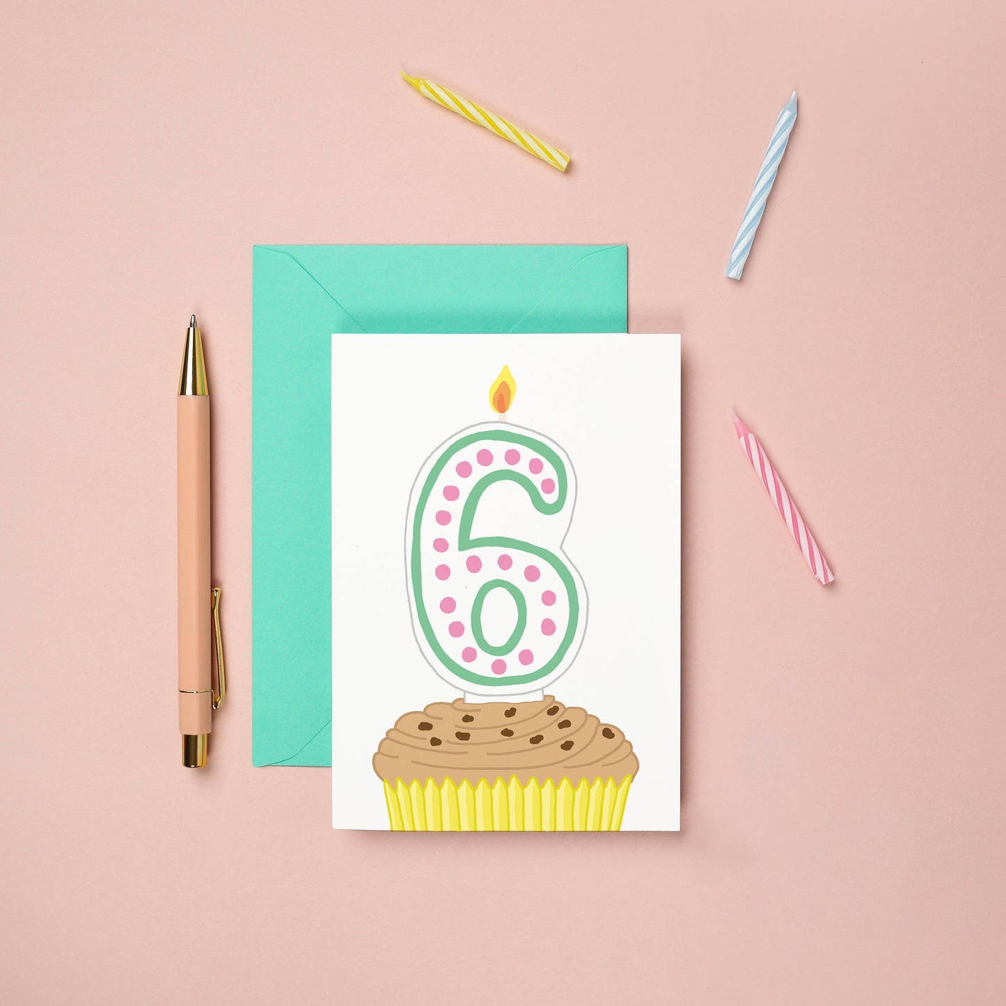 6th Birthday Greeting Card