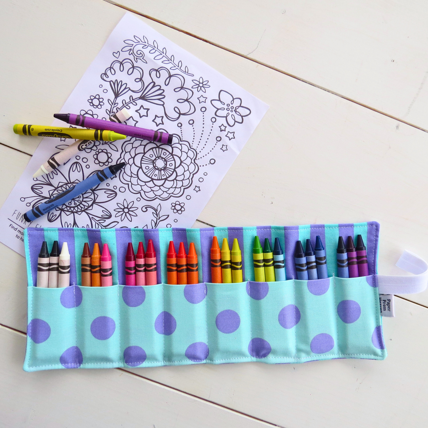 Fabric Crayon Roll-Up