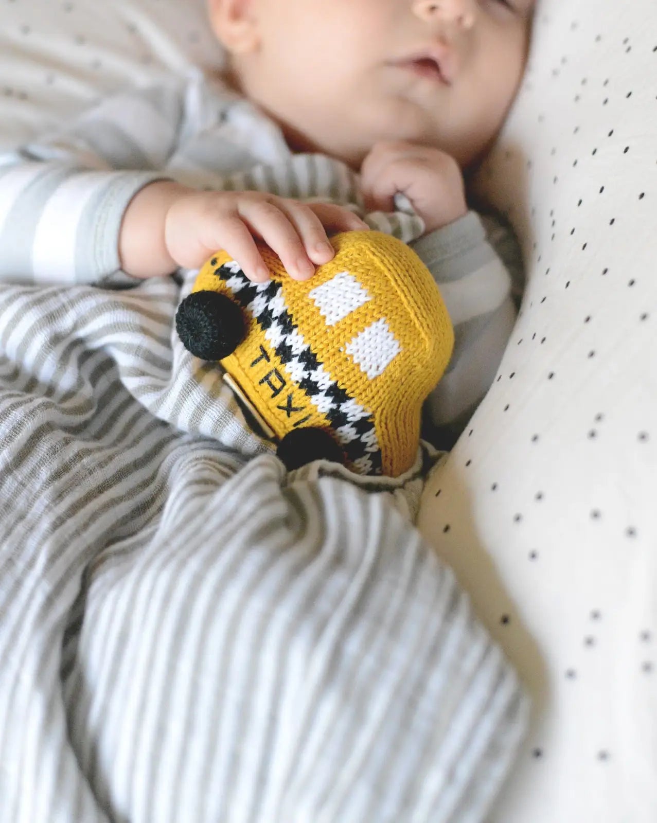 Organic Cotton Taxi Rattle