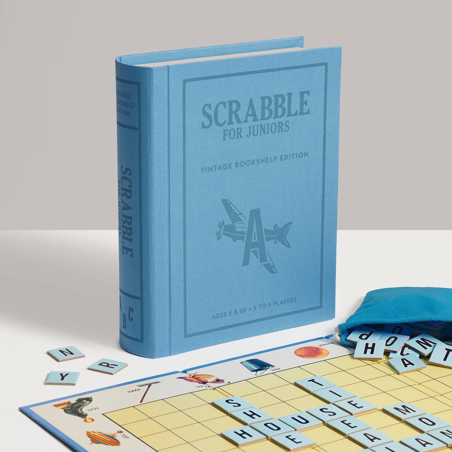 Scrabble Junior Vintage Bookshelf Edition