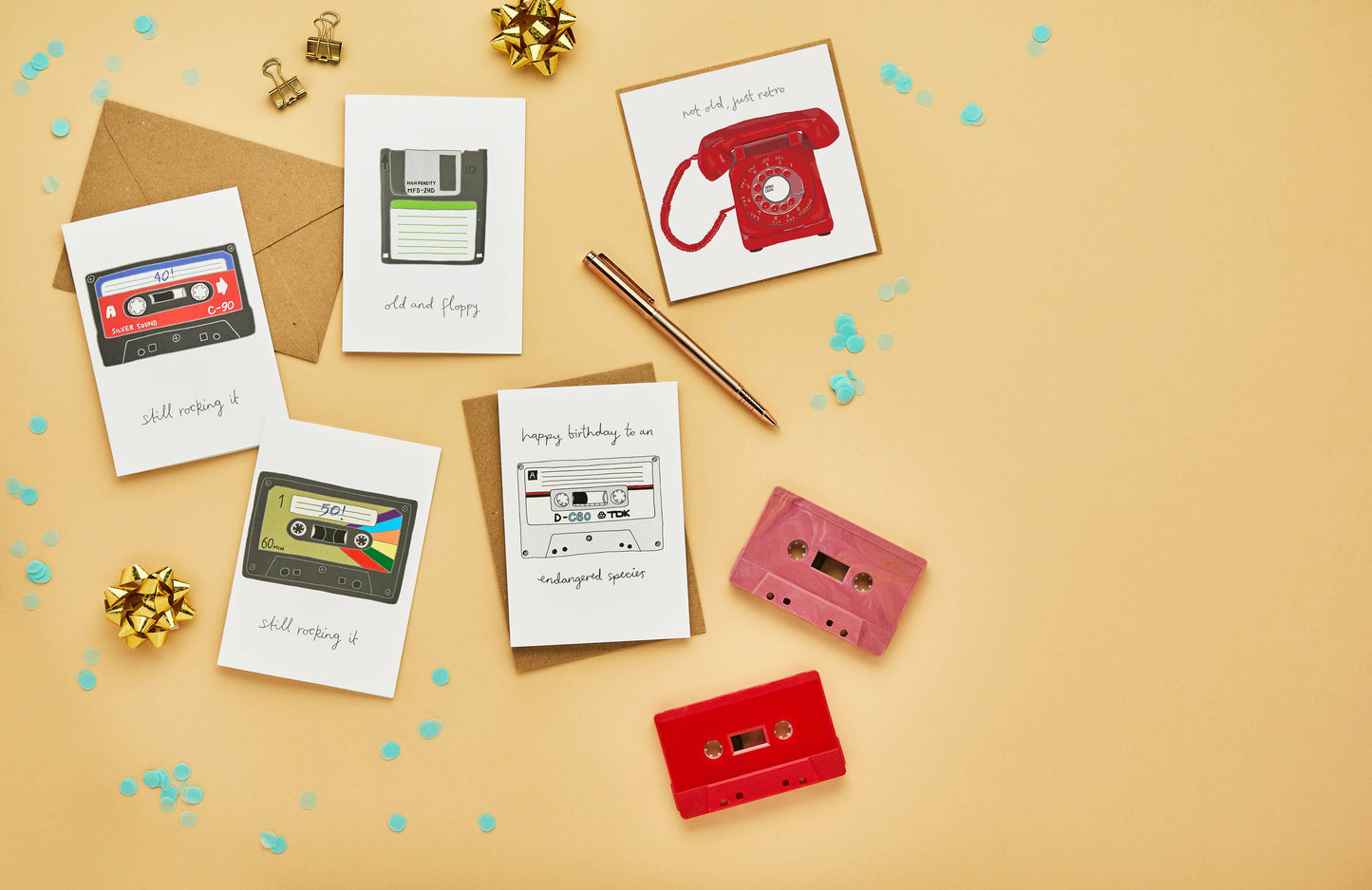 Funny Retro Phone Birthday Card