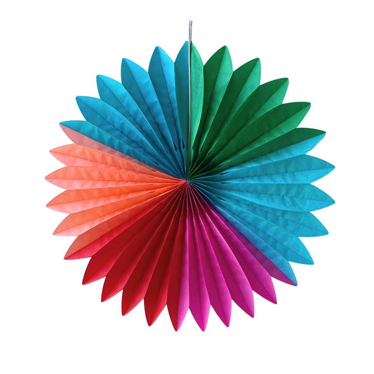 Large Paper Fan Decoration | Multicolor