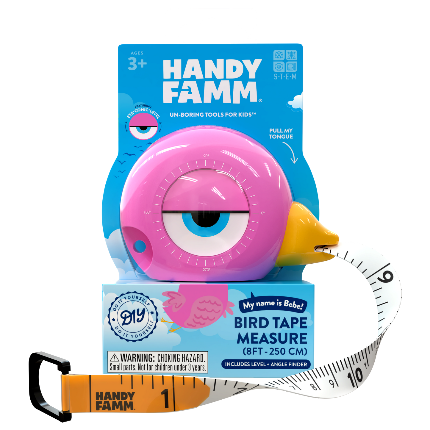 Bird Tape Measure | 3-in-1 Kids Tool