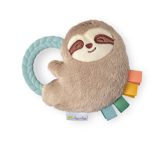 Plush Rattle + Teether | Sloth