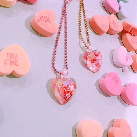 Confetti Hearts Necklaces