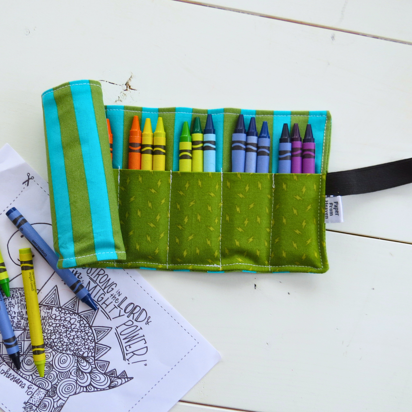 Fabric Crayon Roll-Up