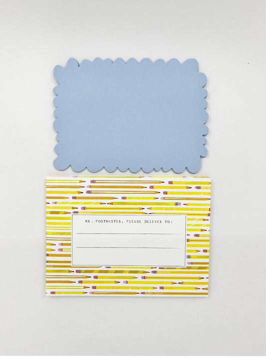 Pencil Patterned Notecards