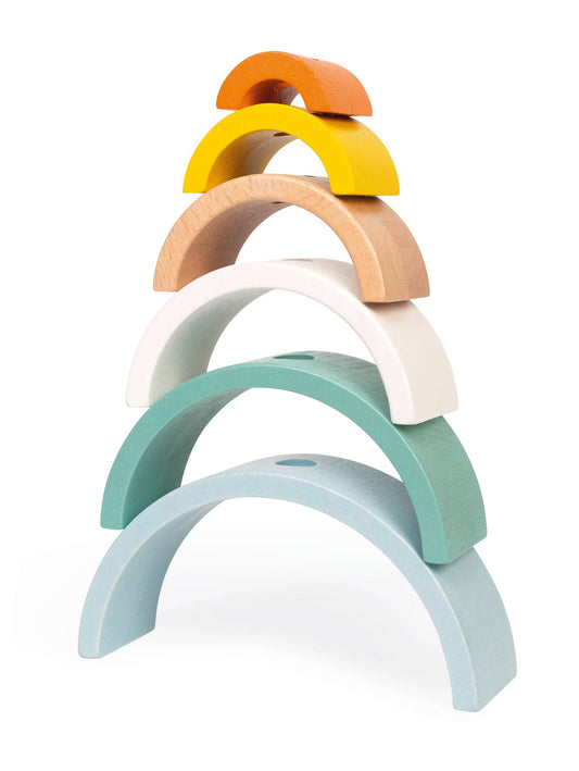 Rainbow Turtle Stack & Pull Toy