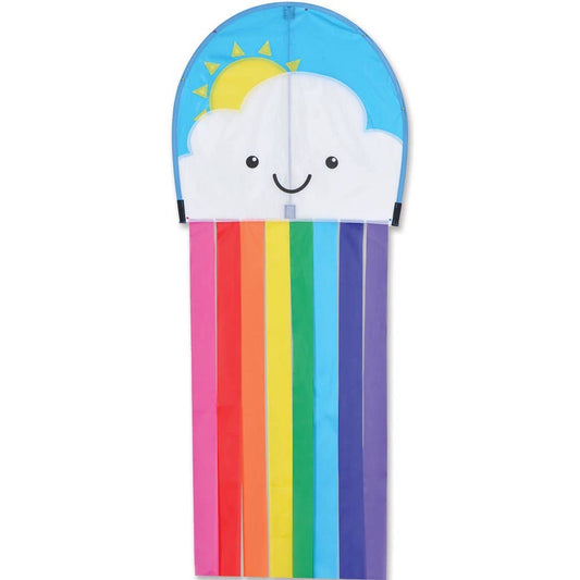 Happy Cloud Kite With Rainbow Tail