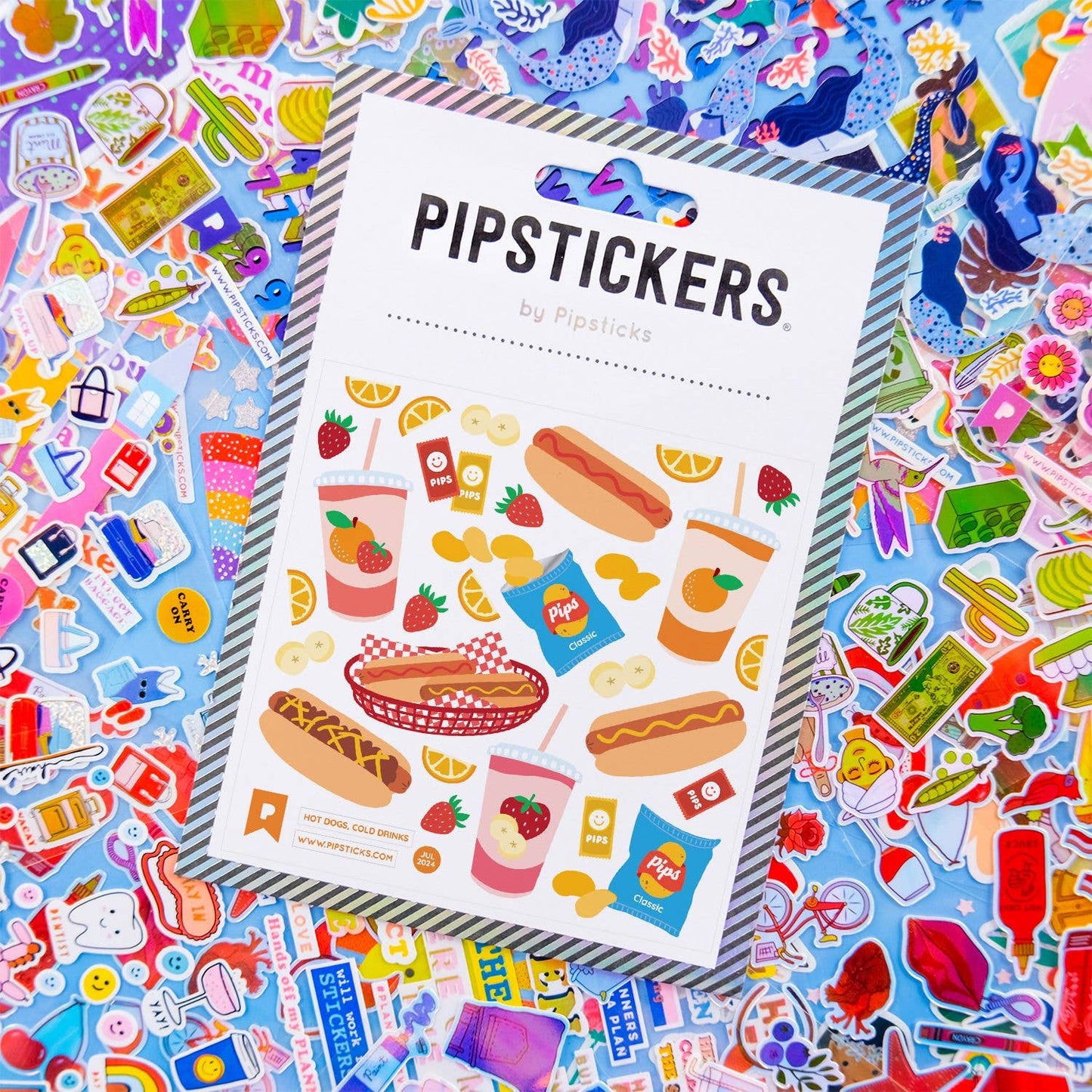 Hot Dogs, Cold Drinks Stickers