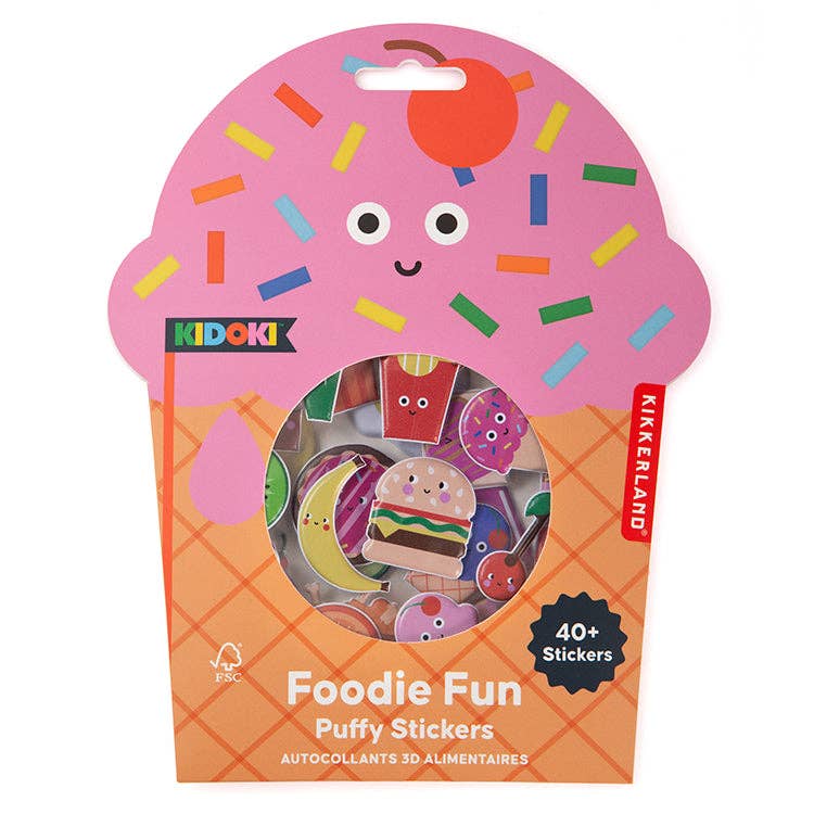 Kidoki Foodie Fun Puffy Stickers