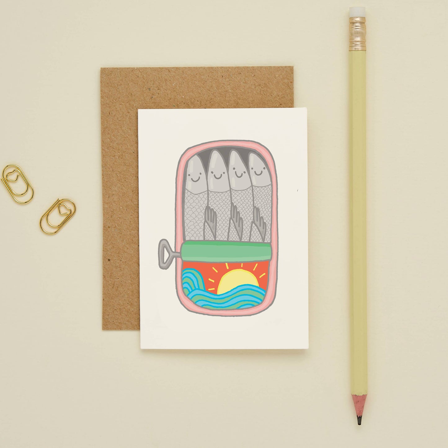 Sardine Tin Mini Card