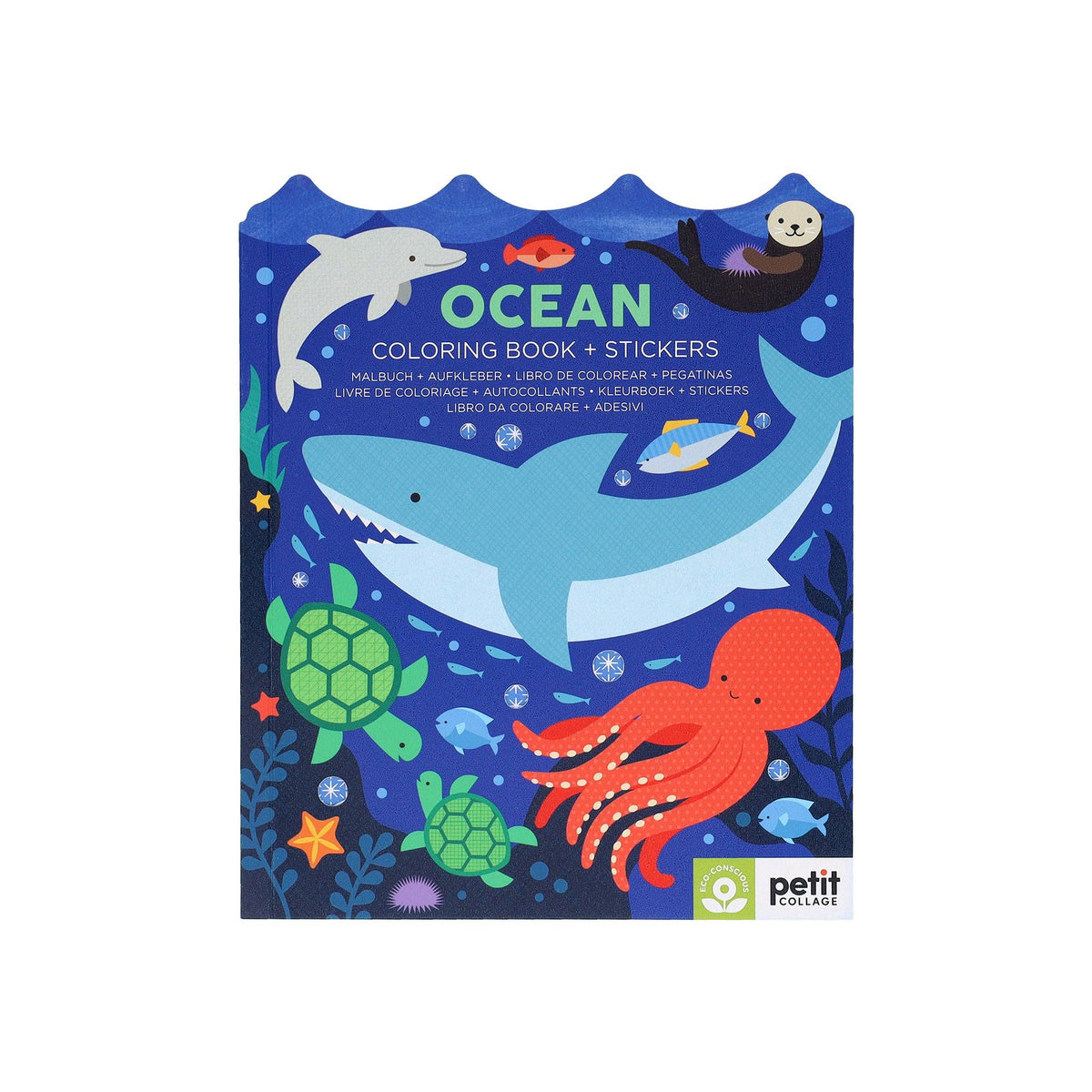 Coloring Book + Stickers | Ocean