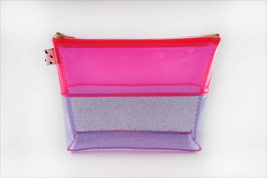 Bigger Pouch | Pink & Purple Glitter