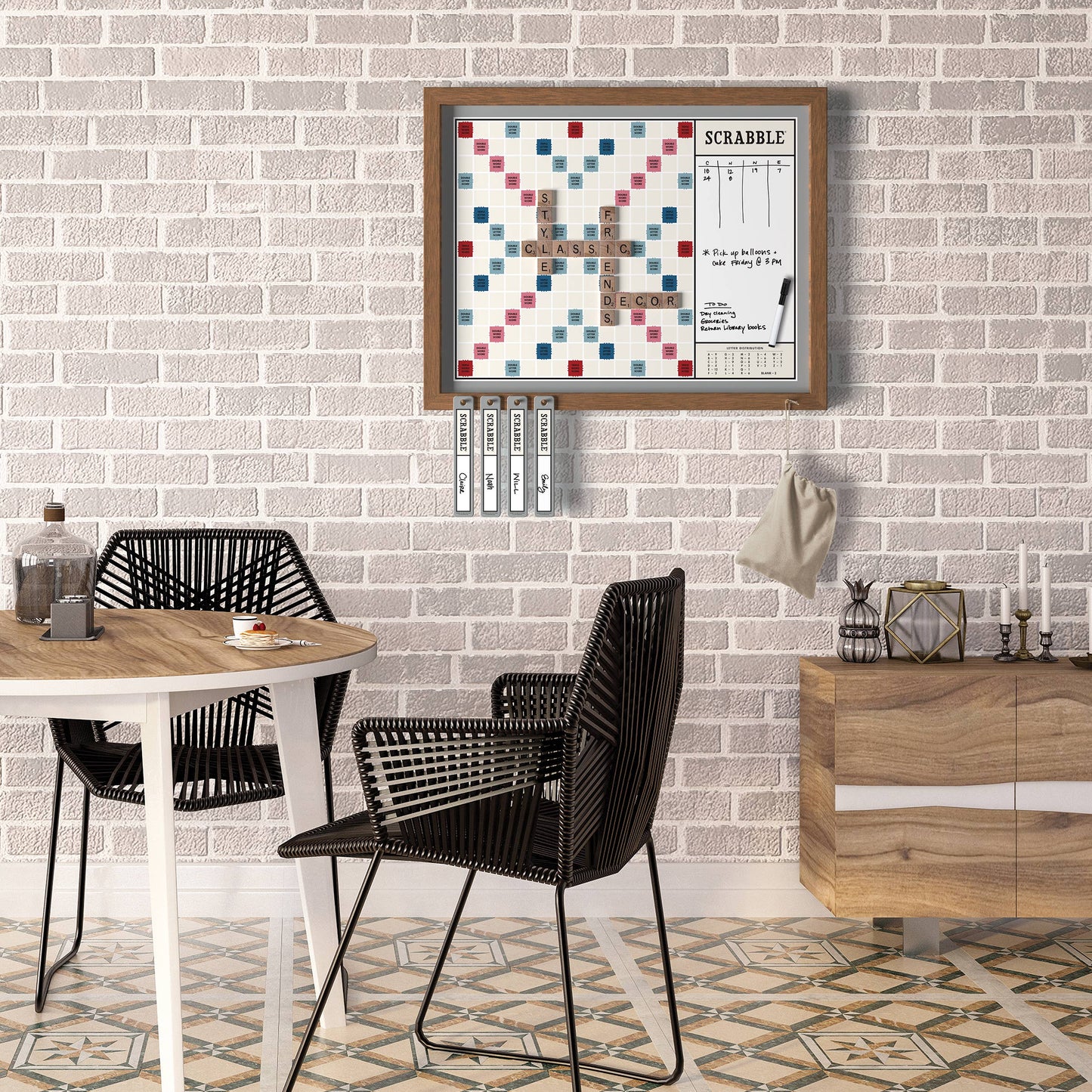 Scrabble | Deluxe Vintage 2-in-1 Wall Edition