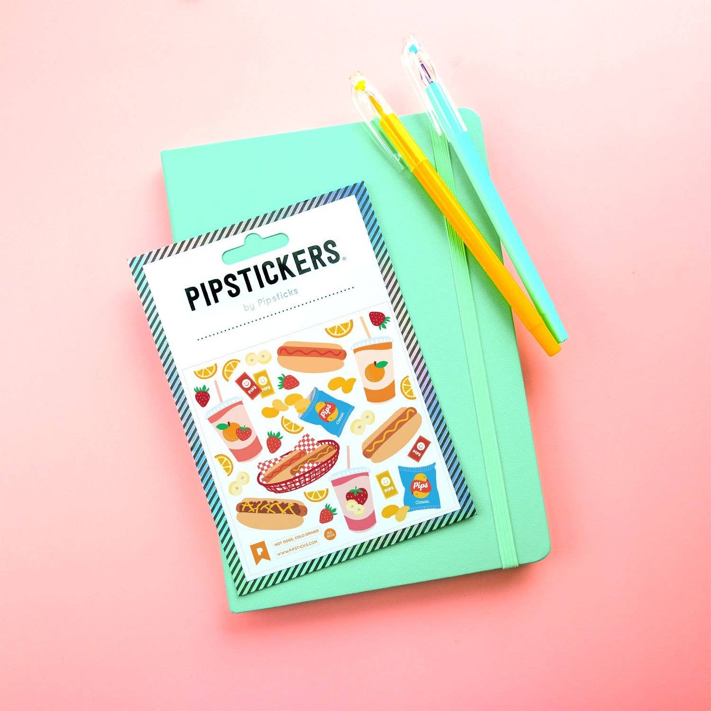 Hot Dogs, Cold Drinks Stickers