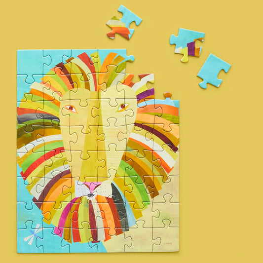 Colorful Lion | 48 Piece Jigsaw Puzzle