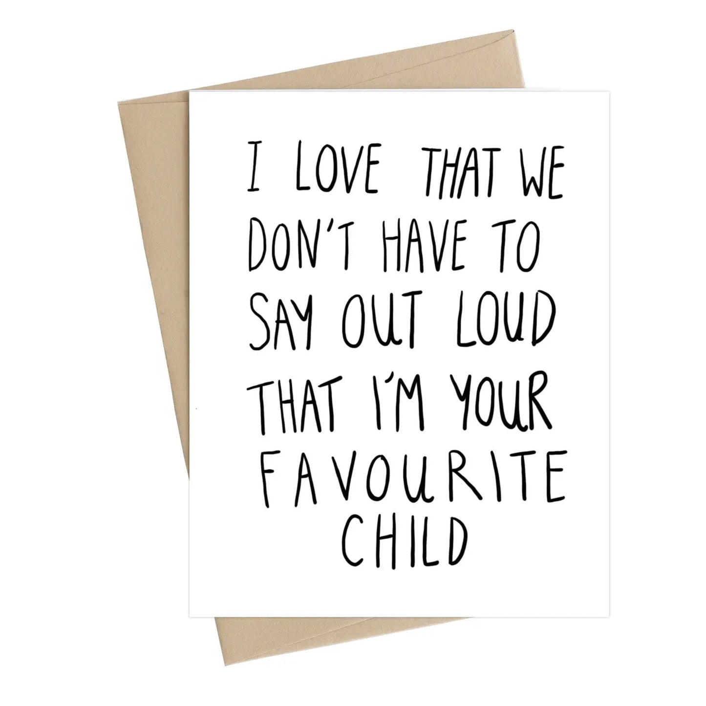 Favourite Child Card