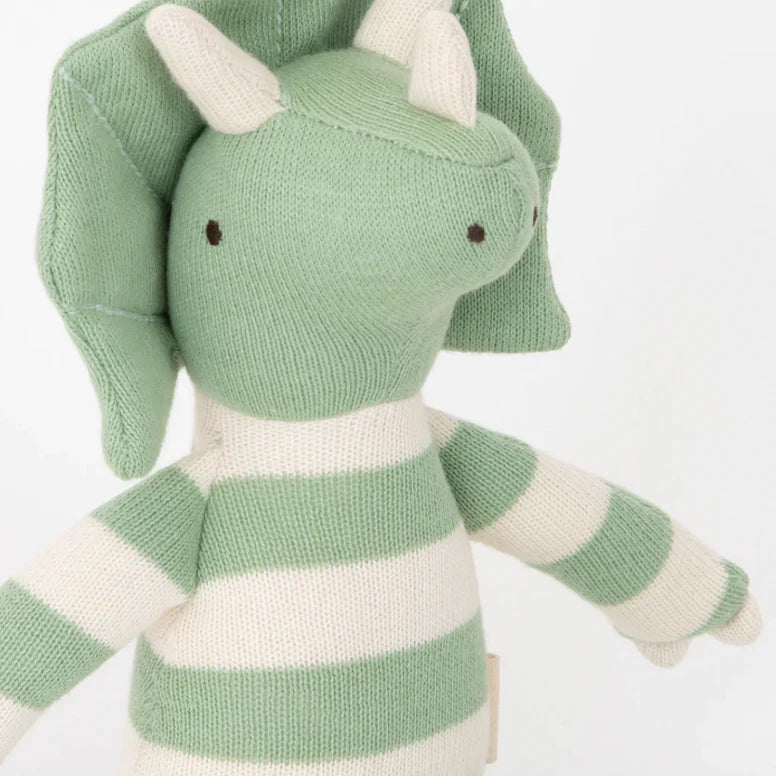Max Tricerotops Knitted Toy