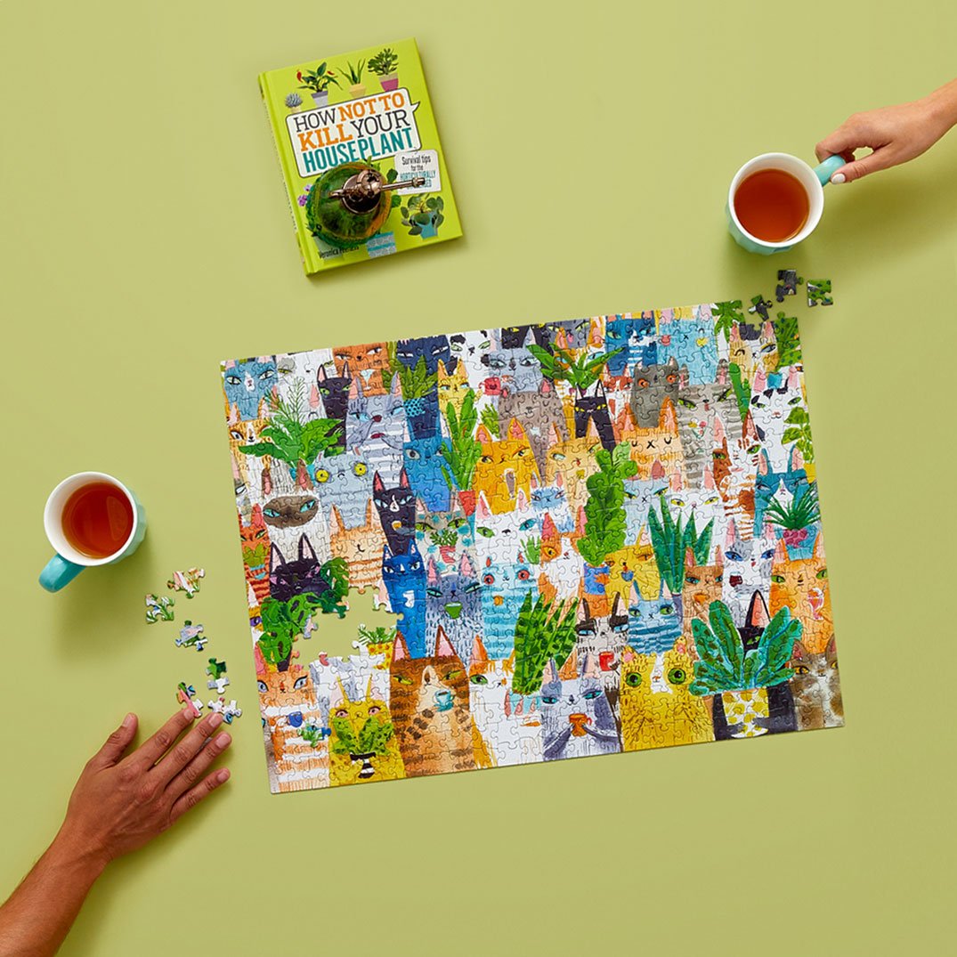 Cat Plant Exchange | 500 Piece Jigsaw Puzzle