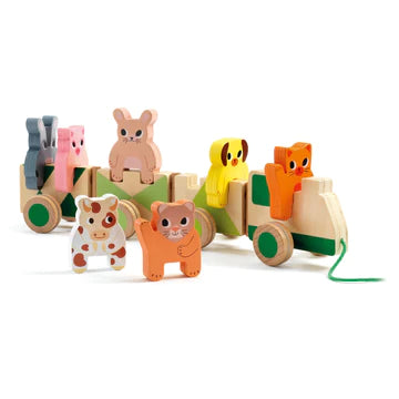 Trainimo Farm Pull Toy & Puzzle