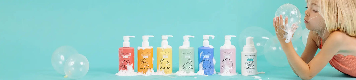 Rainbow of Bubbles Shampoo, Bubble Bath & Body Wash Set