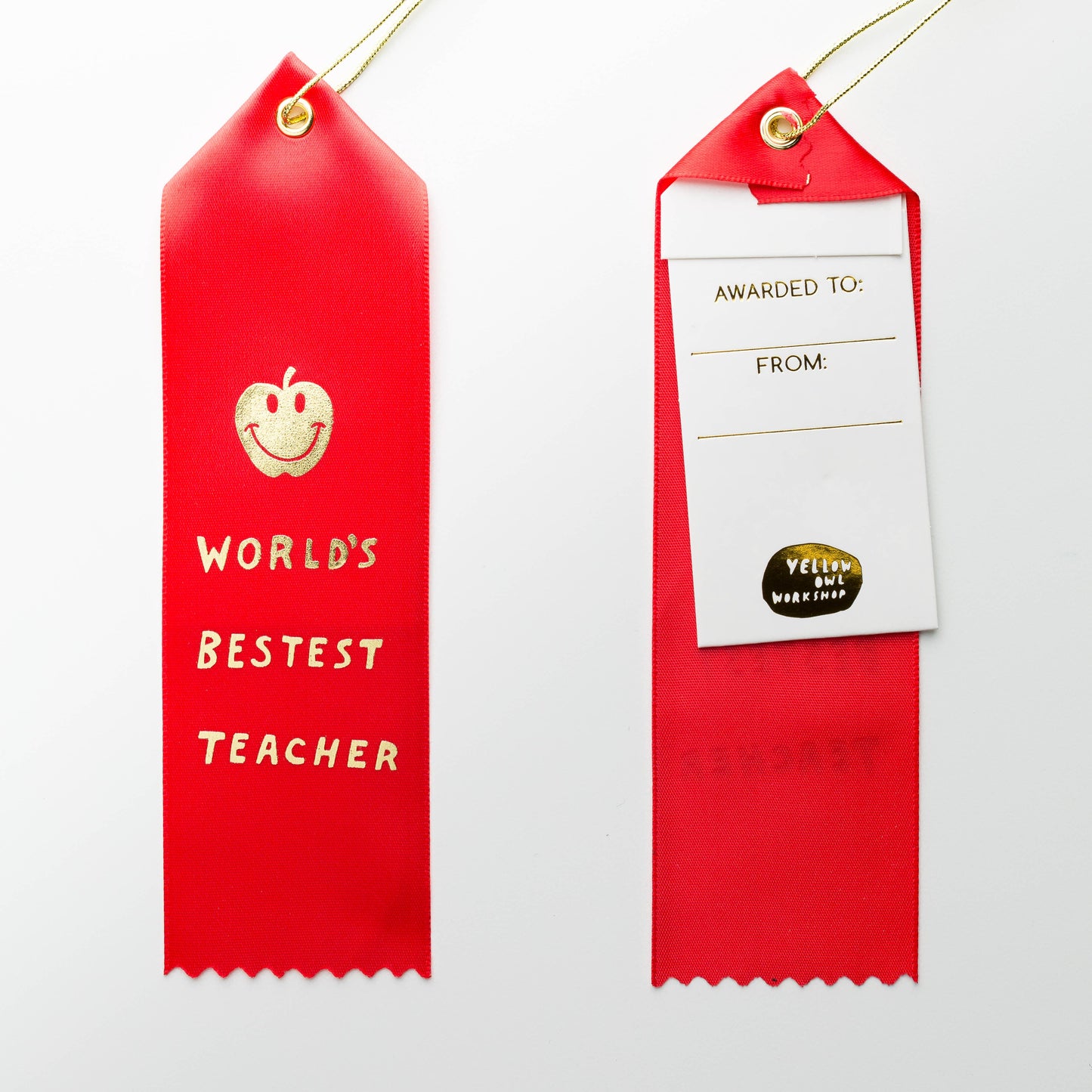 World's Bestest Teacher Award Ribbon