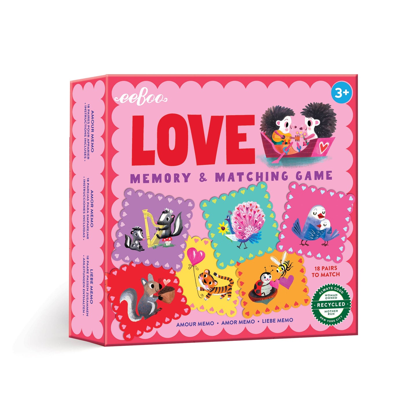Valentine Love Little Square Memory Game