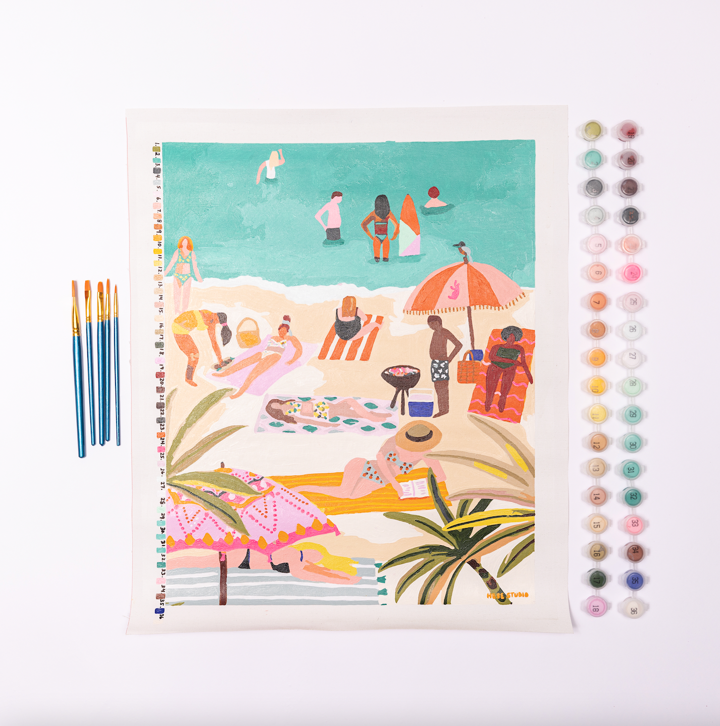 Paint by Number Kit - Beach Day