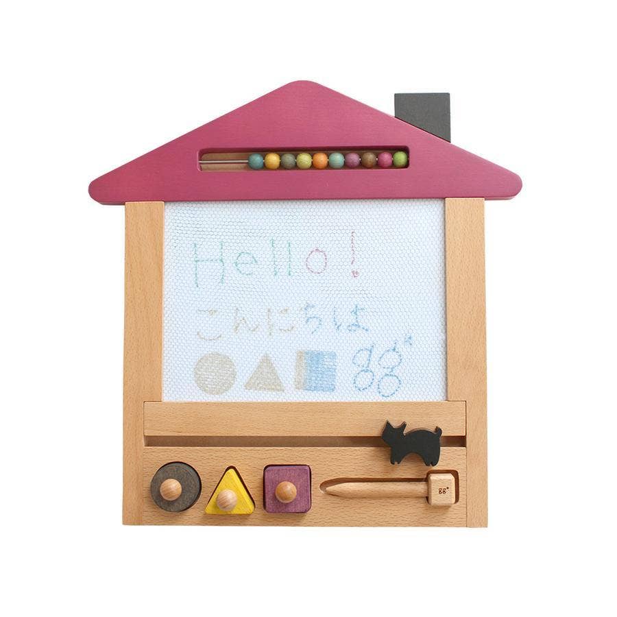 Wooden House Magic Drawing Board - Cat