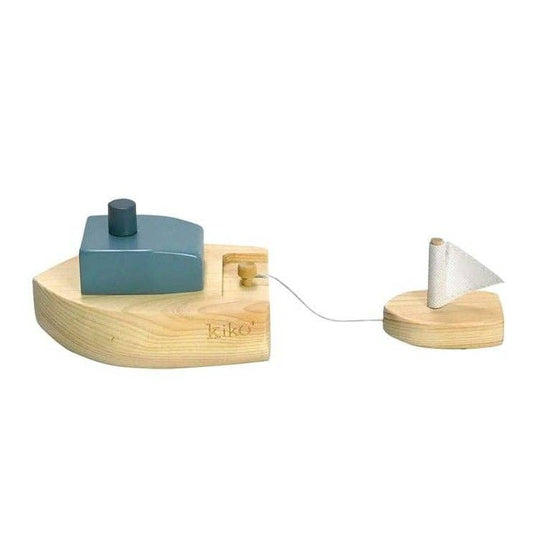 Wood Wind-Up Boat