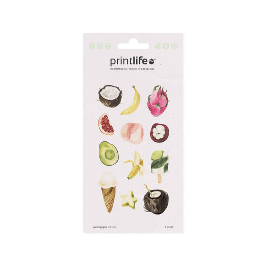 Washi Paper Stickers | Fruits