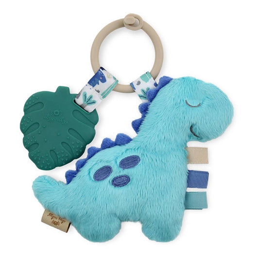Blue Dino Plush + Teether