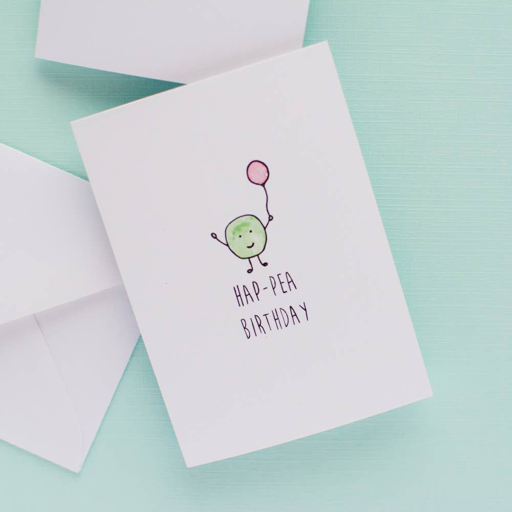 Hap-Pea Birthday Mini Card