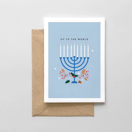 Oy to the World! Hanukkah Card