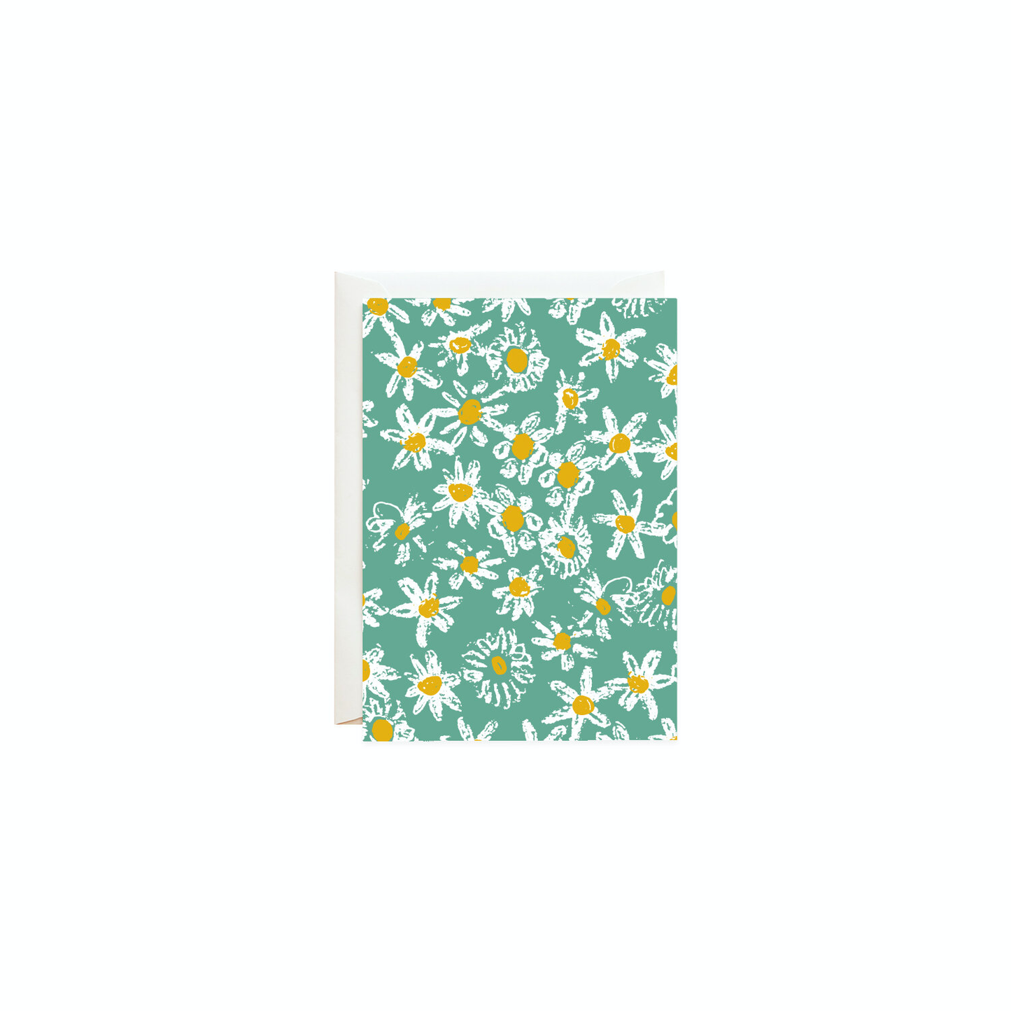 Green Daisy Fields - Petite Card