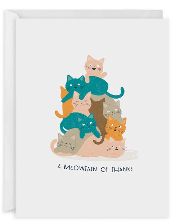 Meowtain of Thanks Card