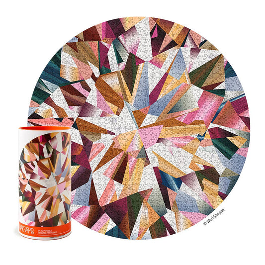 Multifaceted Diamond Abstract Round | 1000 Piece Jigsaw