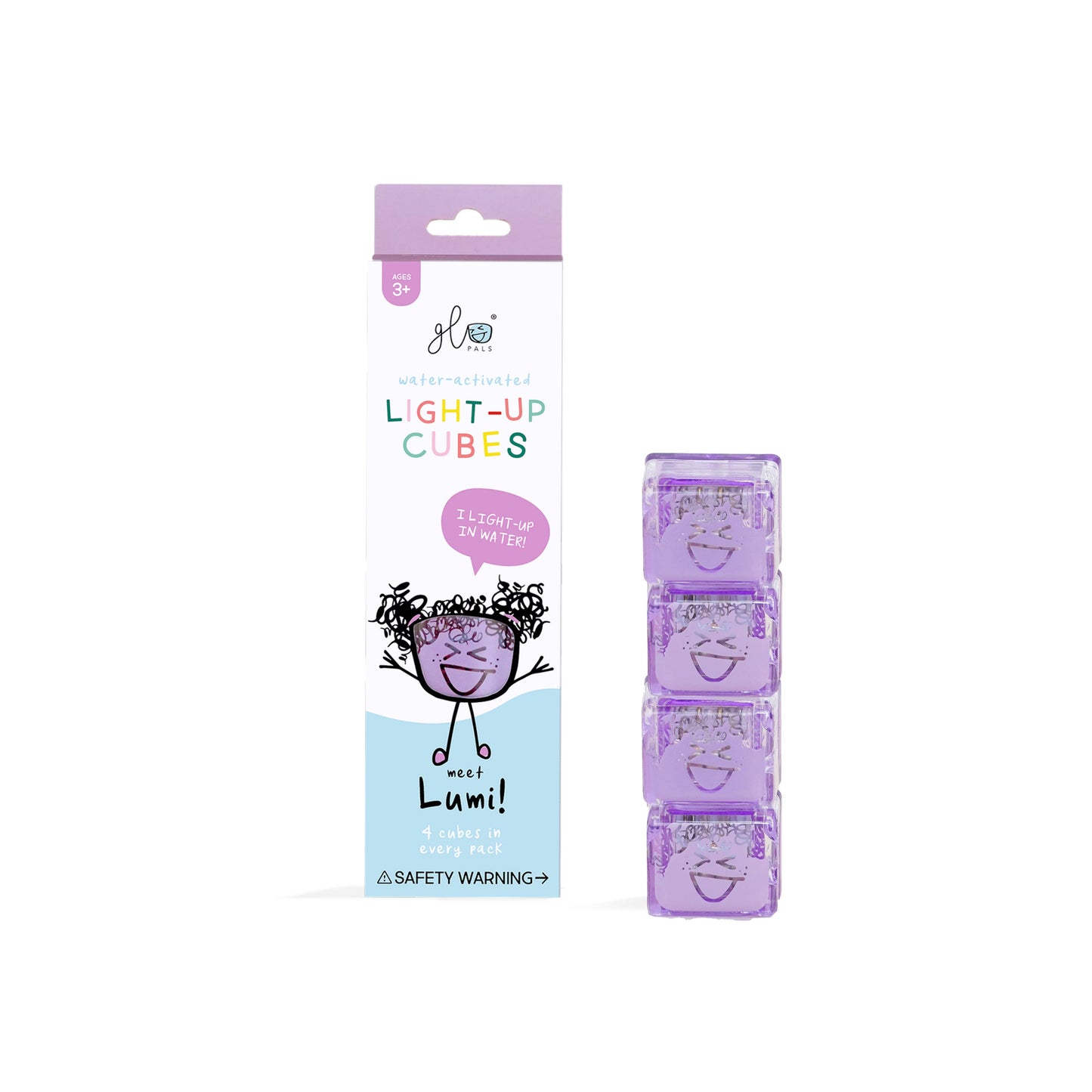 Glo Pals Light-Up Cubes | Lumi (Purple)