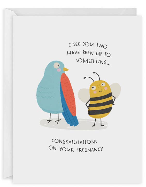Birds and Bees Baby Expecting Card
