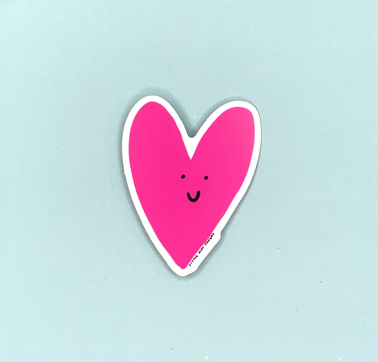 Pink Heart Vinyl Sticker