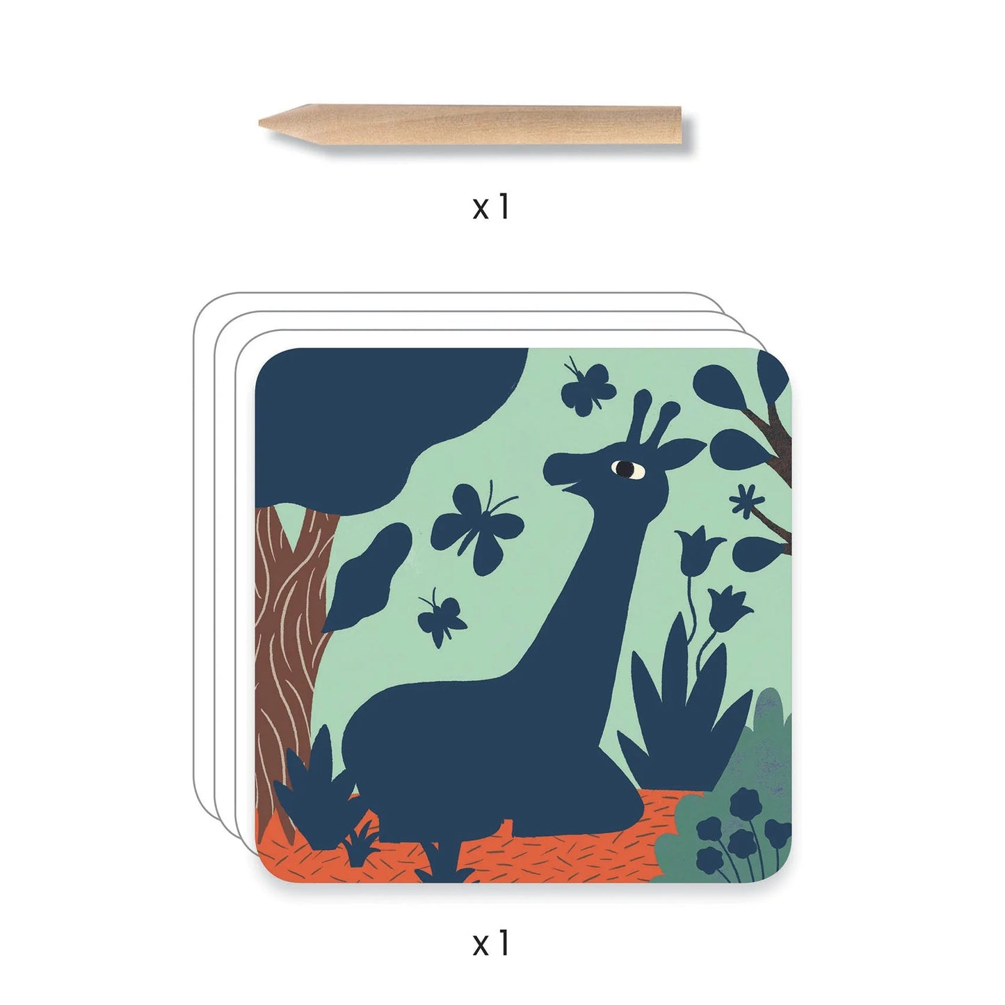 Big Animals Scratch Cards Activity